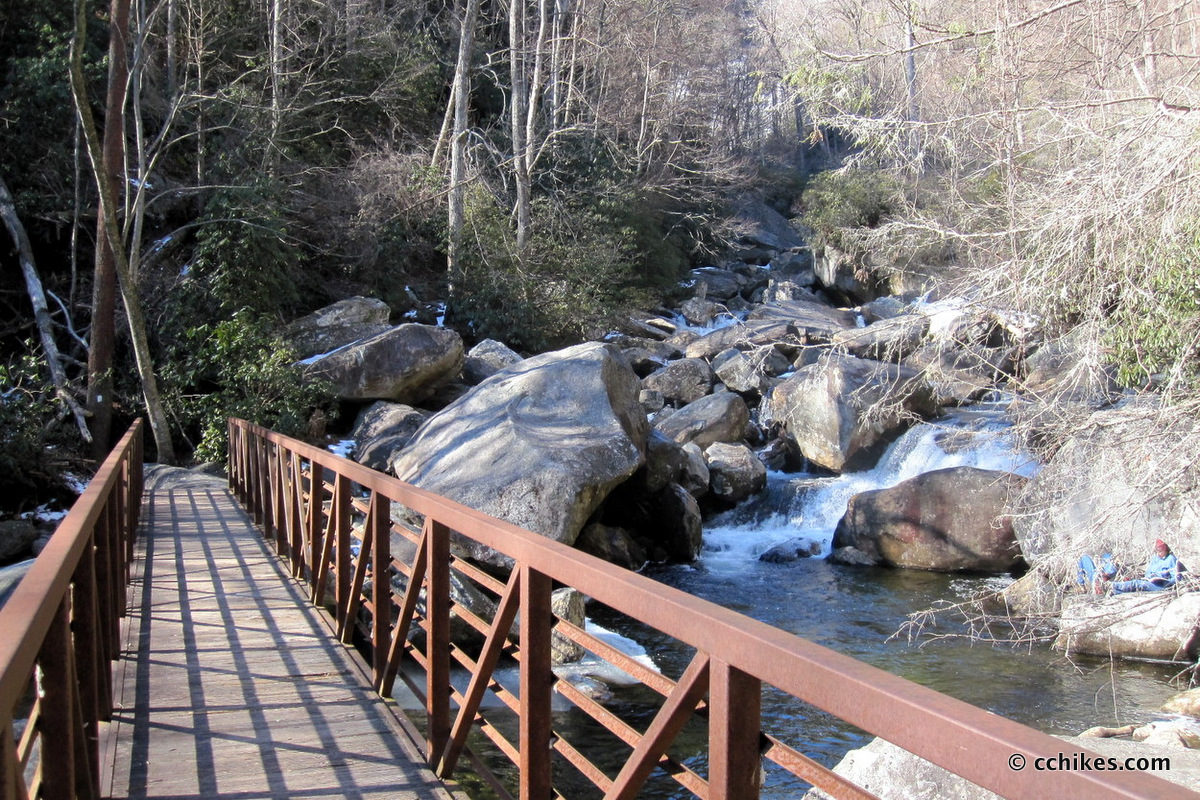 A bridge connecting the longer trails