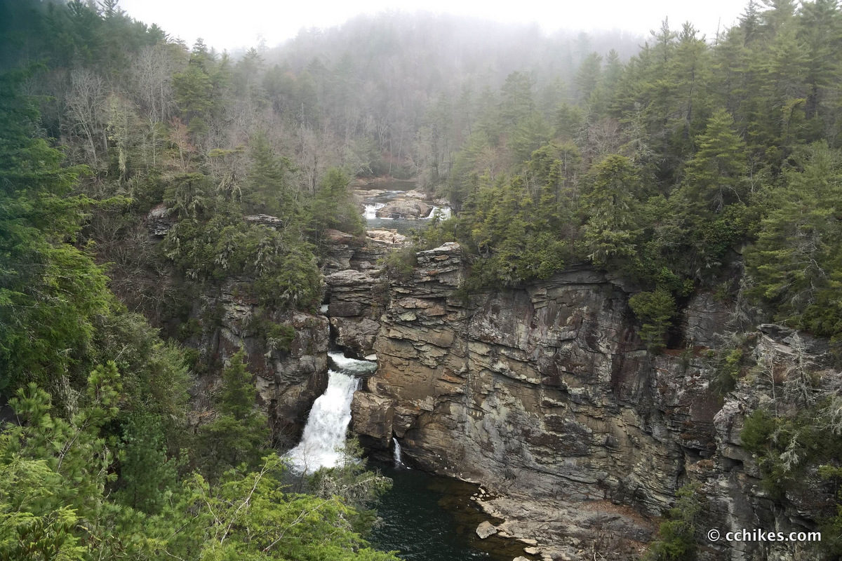 The falls from the overlook